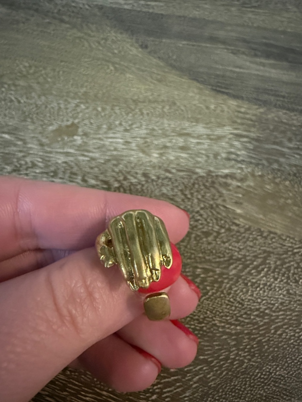 Gold Adjustable Hand Ring